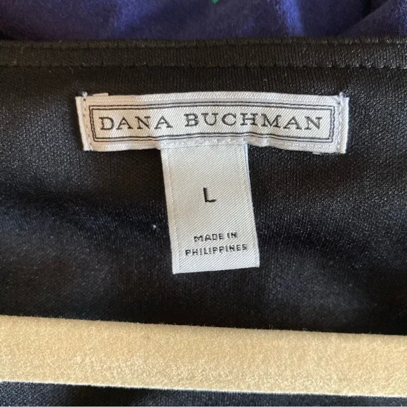 5/$15 Dana Buchman Sheer Black Poncho-style Top Large - Picture 3 of 7